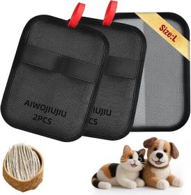 2 Pcs Pet Hair Removal Glove - Upgraded Electrostatic Pet Hair Remover Gloves for Cats & Dogs